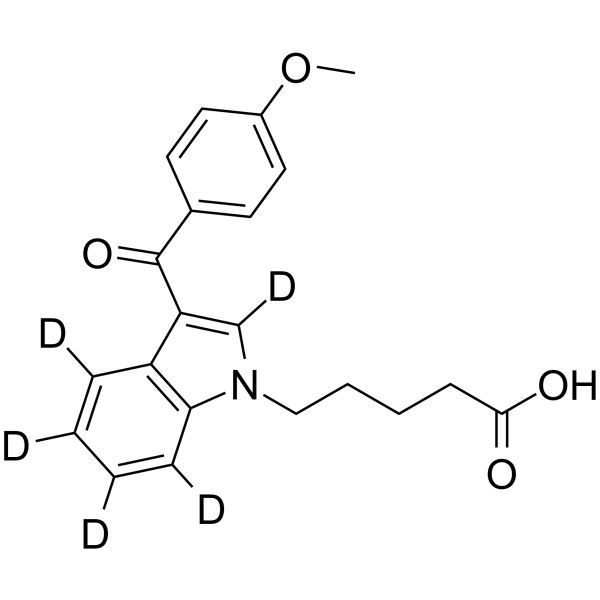 RCS-4 N-pentanoic acid metabolite-d5 Chemical Structure