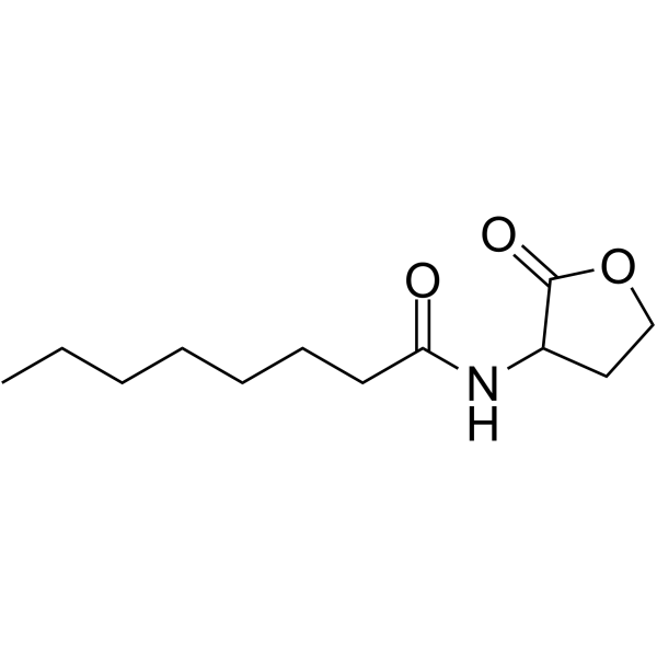 N-Octanoyl-DL-homoserine lactone Chemical Structure