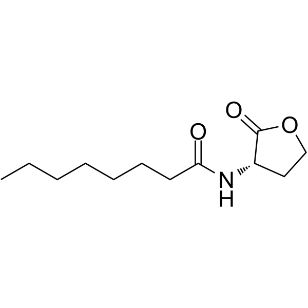 N-Octanoyl-L-homoserine lactone Chemical Structure