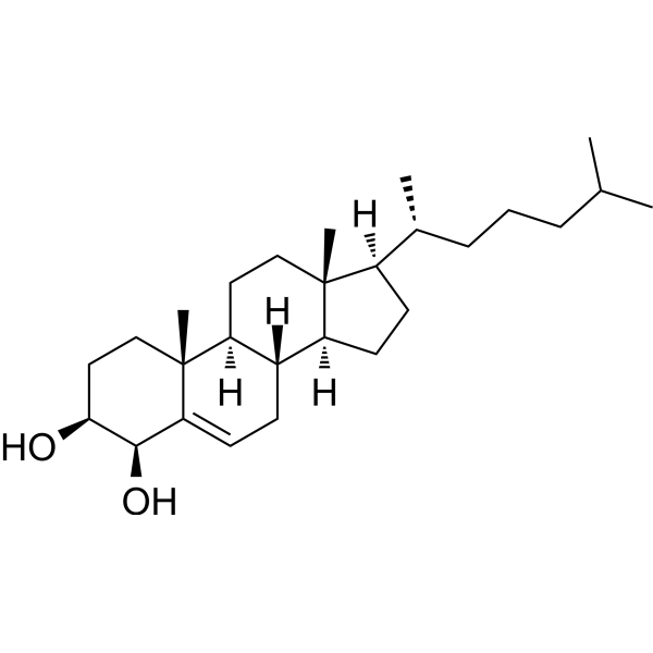 4β-Hydroxycholesterol Chemical Structure