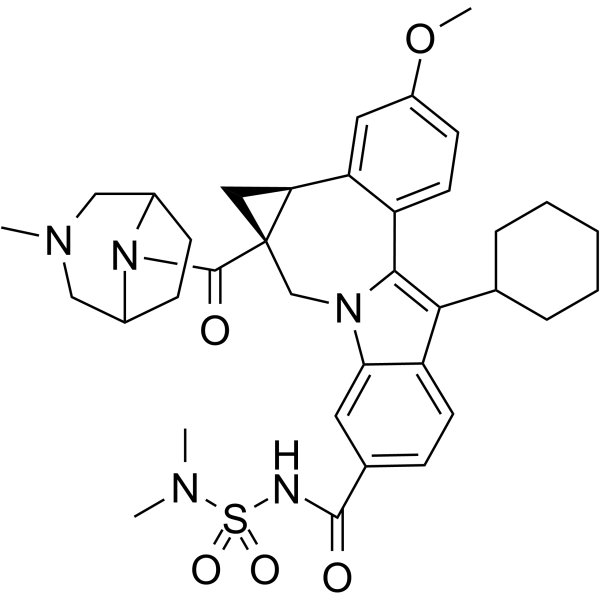 Beclabuvir Chemical Structure
