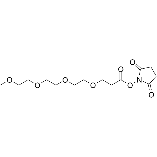 m-PEG4-NHS ester Chemical Structure