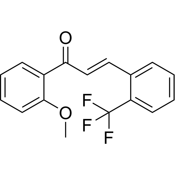 2-Trifluoromethyl-2'-methoxychalcone Chemical Structure