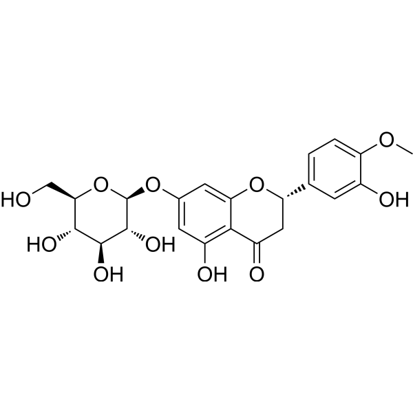 Hesperetin 7-O-glucoside Chemical Structure