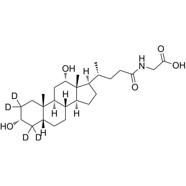 Glycodeoxycholic acid-d<sub>4</sub> Chemical Structure