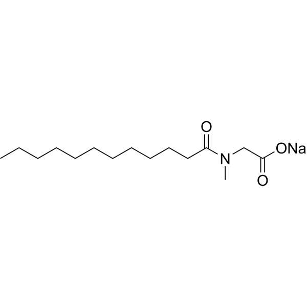 Lauroylsarcosine sodium Chemical Structure