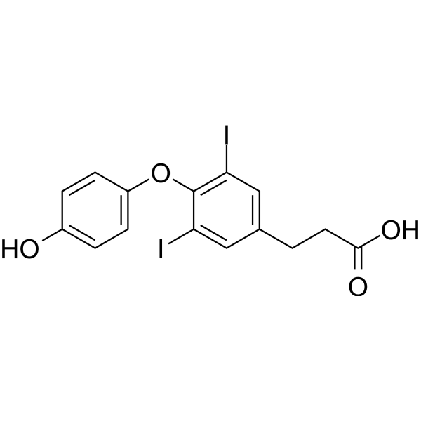 3,5-Diiodothyropropionic acid Chemical Structure