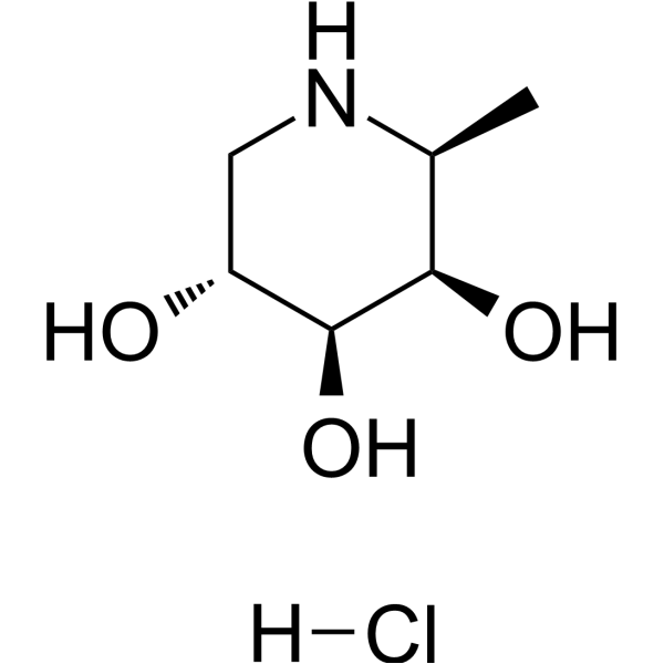 Deoxyfuconojirimycin hydrochloride Chemical Structure