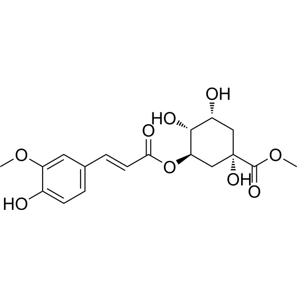 Methyl 3-O-feruloylquinate Chemical Structure