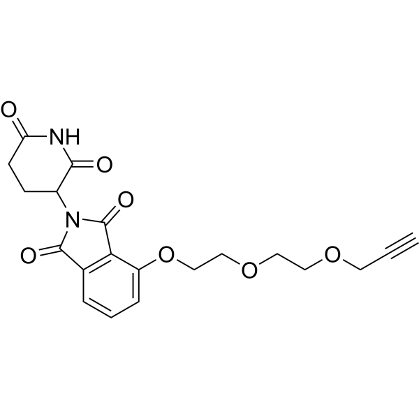 Thalidomide-O-PEG2-propargyl Chemical Structure