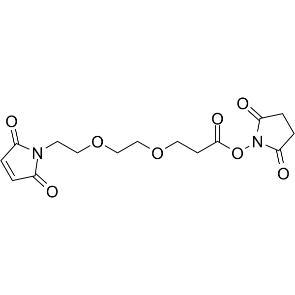Mal-PEG2-NHS ester Chemical Structure
