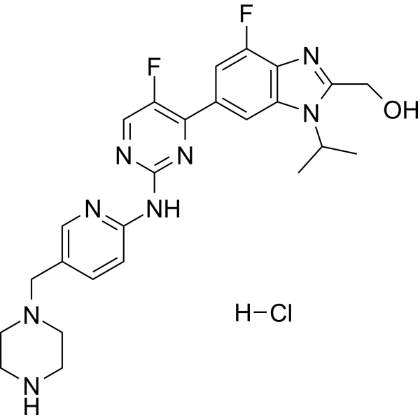 Abemaciclib metabolite M18 hydrochloride Chemical Structure