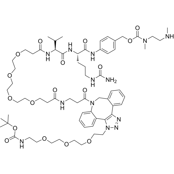 Boc-NH-PEG3-C2-triazole-DBCO-PEG4-VC-PAB-DMEA
