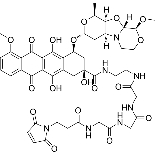 Mal-C2-Gly3-EDA-PNU-159682 Chemical Structure