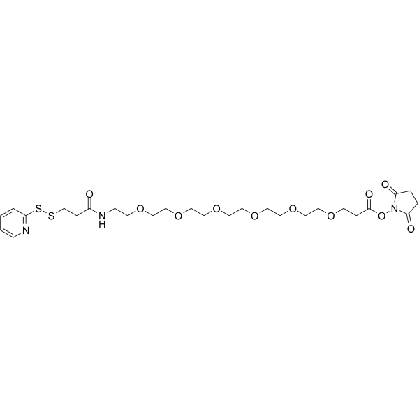 SPDP-PEG6-NHS ester Chemical Structure
