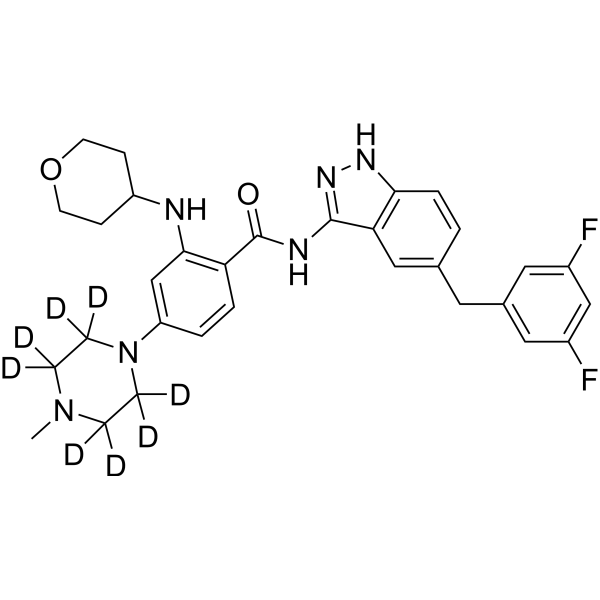 Entrectinib-d<sub>8</sub> Chemical Structure