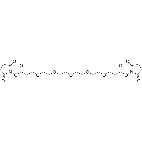 Bis-PEG5-NHS ester Chemical Structure