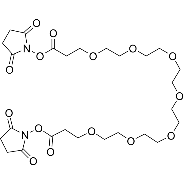Bis-PEG7-NHS ester Chemical Structure