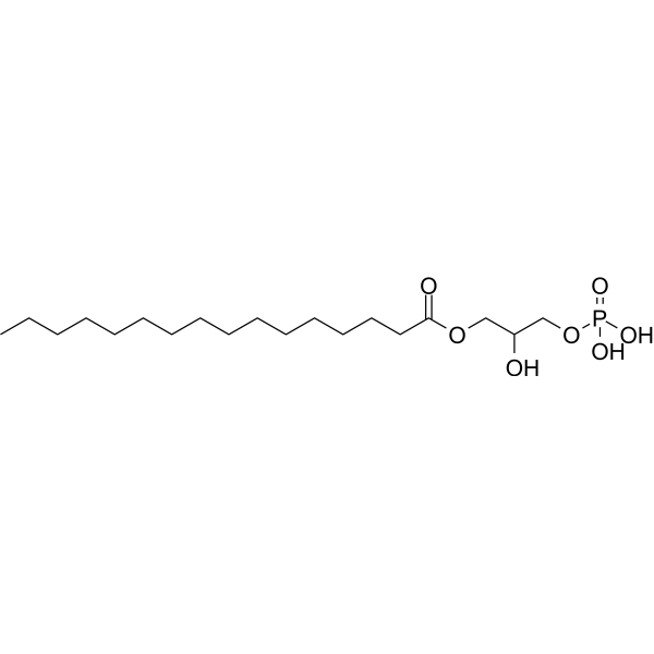 1-Palmitoyl lysophosphatidic acid Chemical Structure