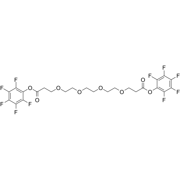 Bis-PEG4-PFP ester Chemical Structure