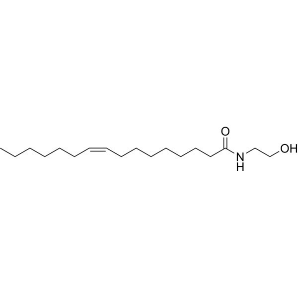 Palmitoleoyl ethanolamide Chemical Structure
