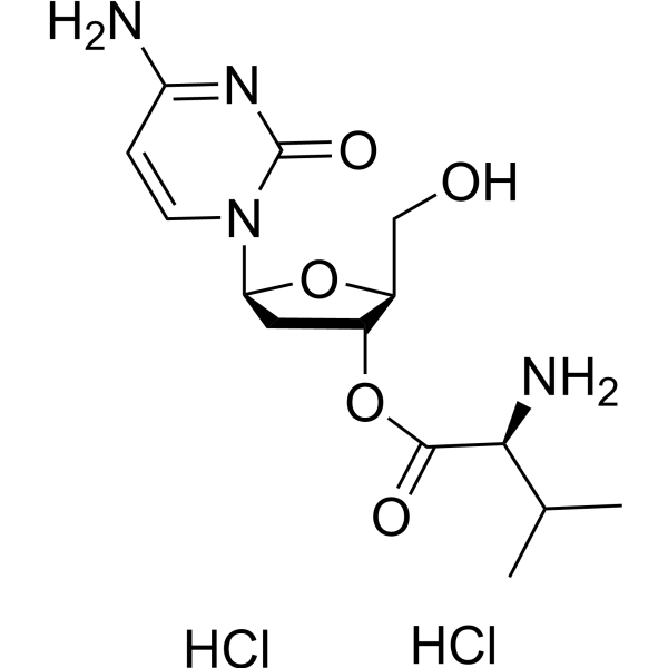 Valtorcitabine dihydrochloride Chemical Structure