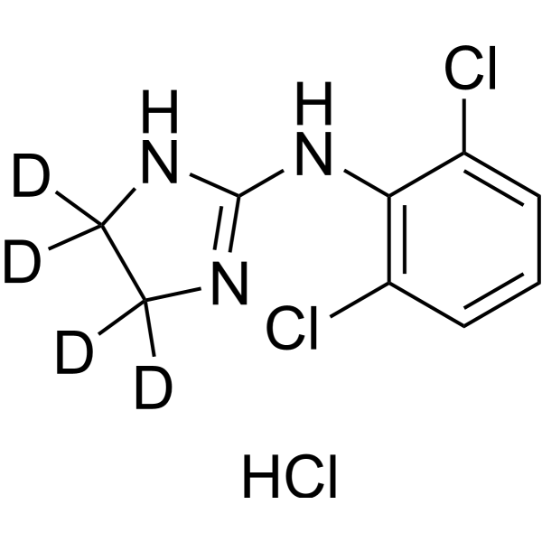 Clonidine-d<sub>4</sub> hydrochloride Chemical Structure