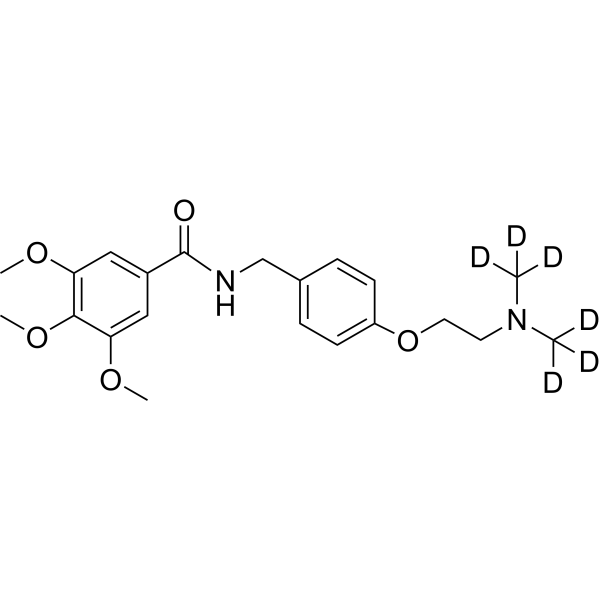 Trimethobenzamide-d<sub>6</sub> Chemical Structure