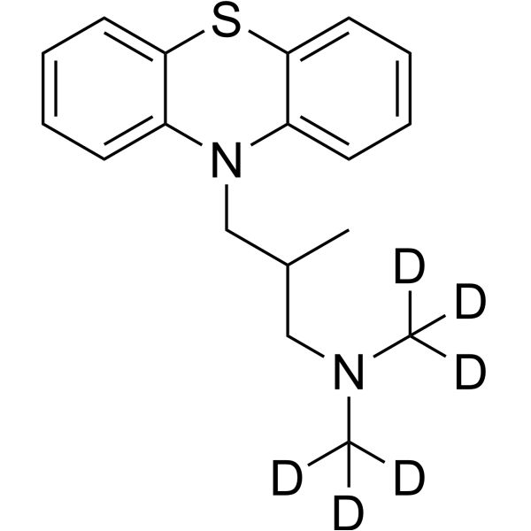 Alimemazine-d<sub>6</sub> Chemical Structure