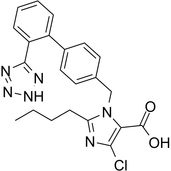 Losartan Carboxylic Acid Chemical Structure