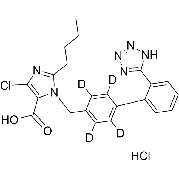 Losartan carboxylic acid-d<em>4</em> hydrochloride