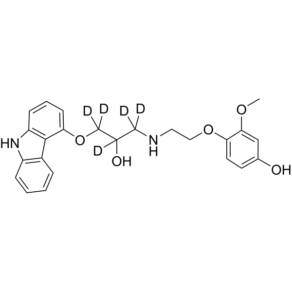 <em>4</em>-Hydroxyphenyl Carvedilol-d5