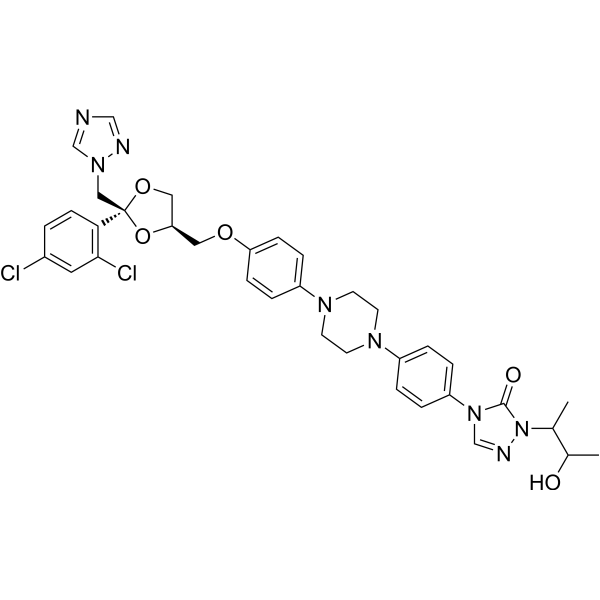 Hydroxy Itraconazole Chemical Structure