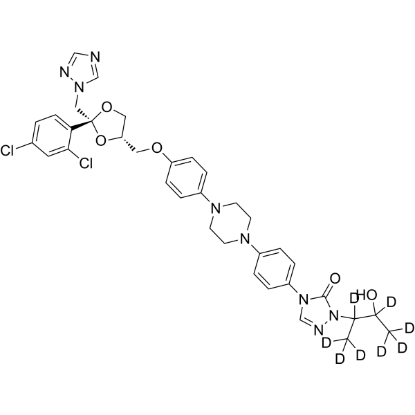 (<em>2</em>R,4S)-Hydroxy Itraconazole-d8