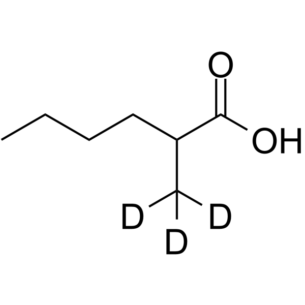 2-​Methylhexanoic acid-d3 Chemical Structure