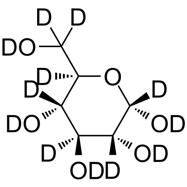 alpha-D-glucose-d<sub>12</sub> Chemical Structure
