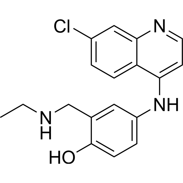 N-Desethyl amodiaquine Chemical Structure