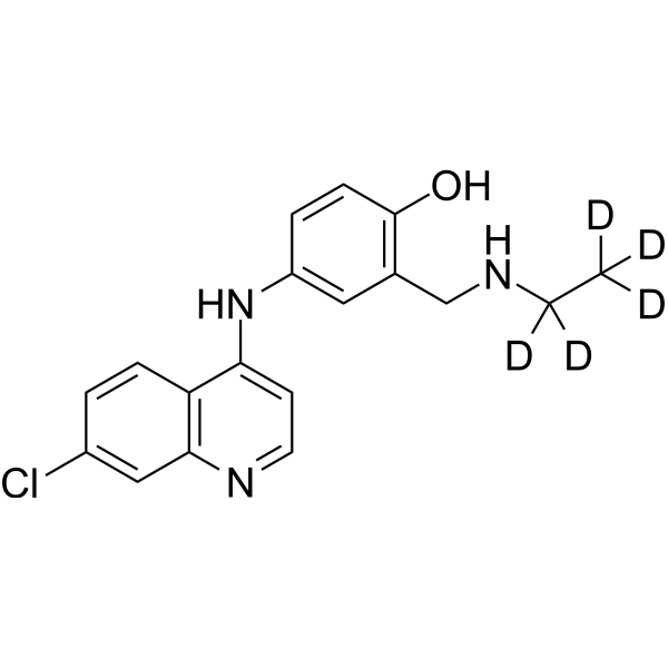 N-Desethyl amodiaquine-d5 Chemical Structure