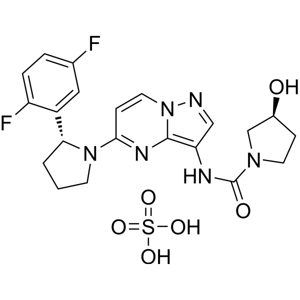 Larotrectinib sulfate Chemical Structure