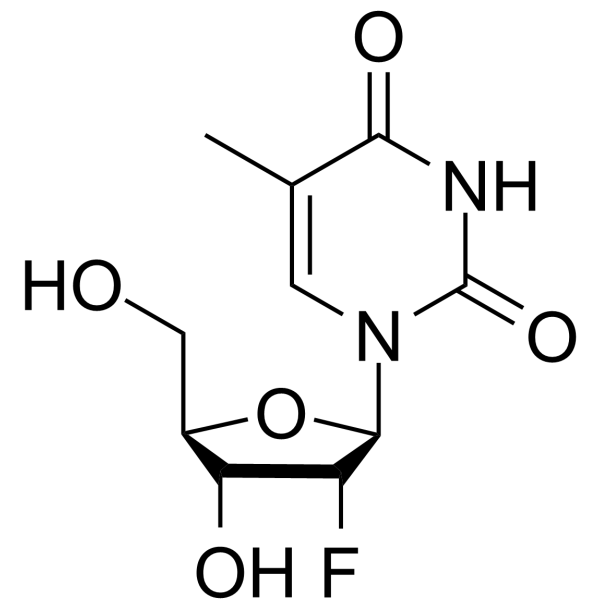 2'-Fluorothymidine Chemical Structure