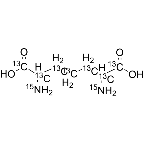 <em>2</em>,<em>6</em>-Diaminoheptanedioic acid-<em>13</em><em>C</em>7,15N<em>2</em>