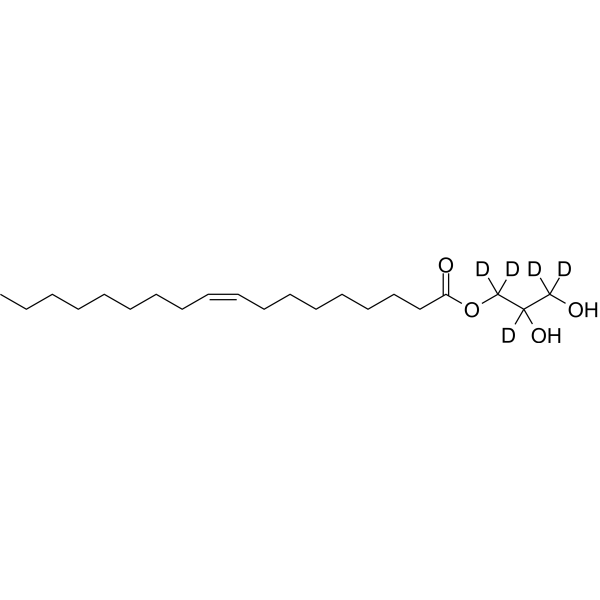 Monoolein-d<sub>5</sub> Chemical Structure
