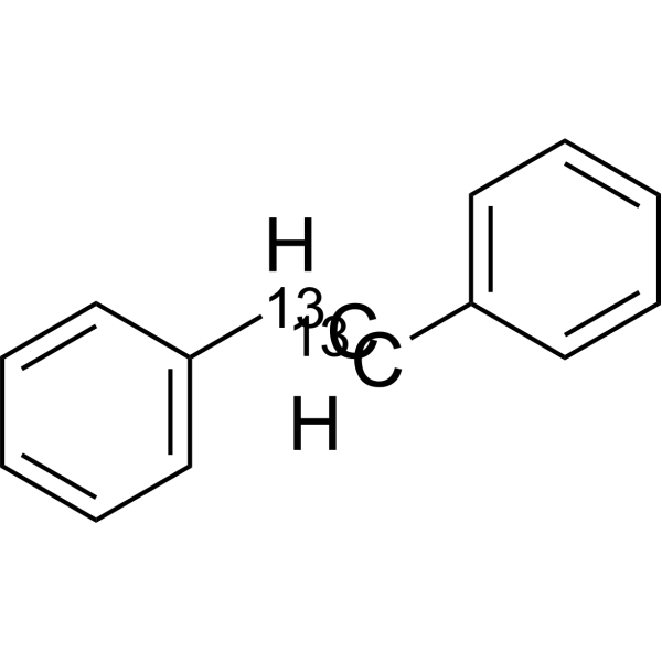 trans-Stilbene-<sup>13</sup>C<sub>2</sub> Chemical Structure