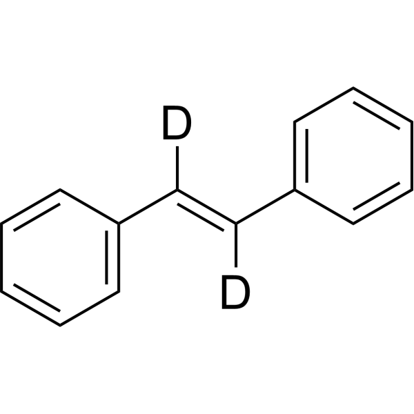 trans-Stilbene-d<sub>2</sub> Chemical Structure