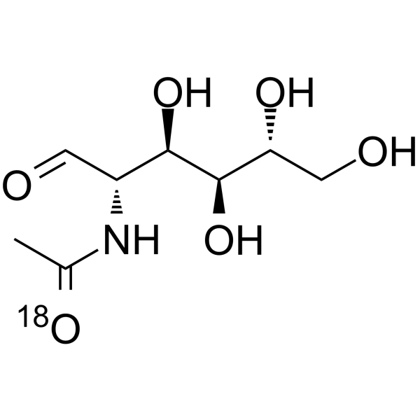 N-Acetyl-D-mannosamine-18O Chemical Structure