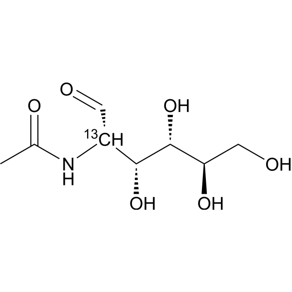 N-Acetyl-D-mannosamine-13C-1 Chemical Structure