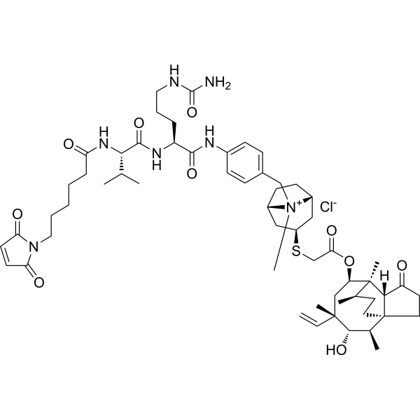 MC-Val-Cit-PAB-Retapamulin Chemical Structure