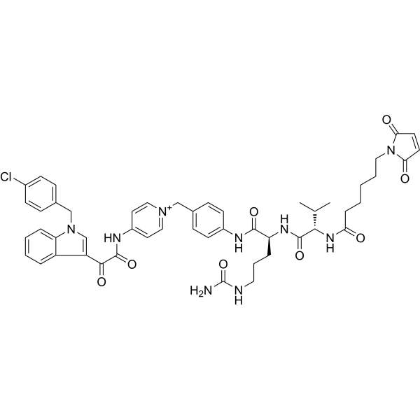 MC-Val-Cit-PAB-Indibulin Chemical Structure