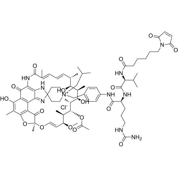 MC-Val-Cit-PAB-rifabutin Chemical Structure