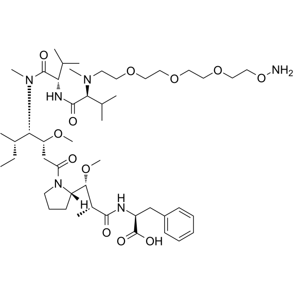 PEG4-aminooxy-MMAF Chemical Structure